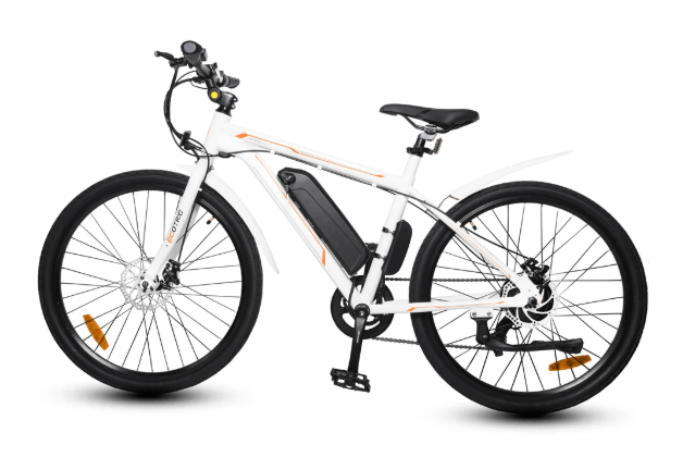 UL Certified-Ecotric Vortex Electric City Bike - White (normal front fork)