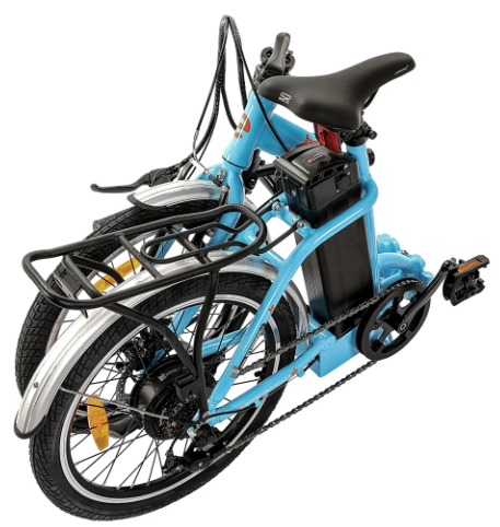 UL Certified-Ecotric 20inch Blue Starfish portable and folding electric bike