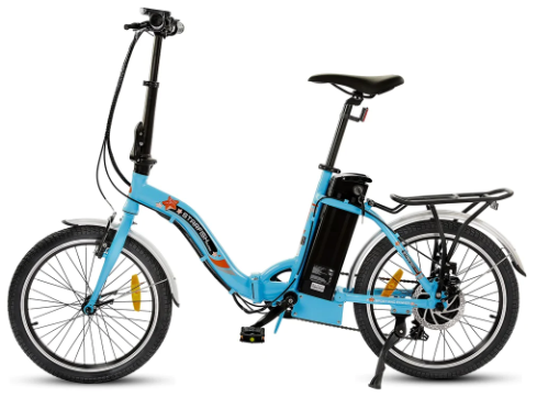 UL Certified-Ecotric 20inch Blue Starfish portable and folding electric bike